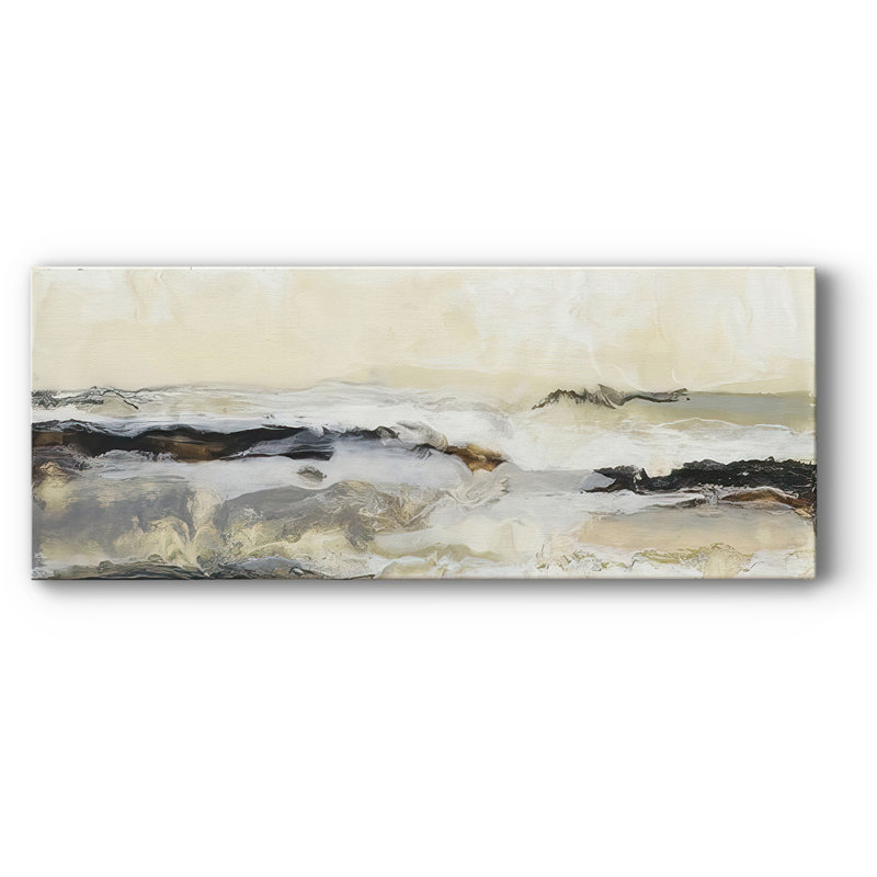 Joyeux horizon I sur toile, H 24 po x l 60 po x P 1,5 po