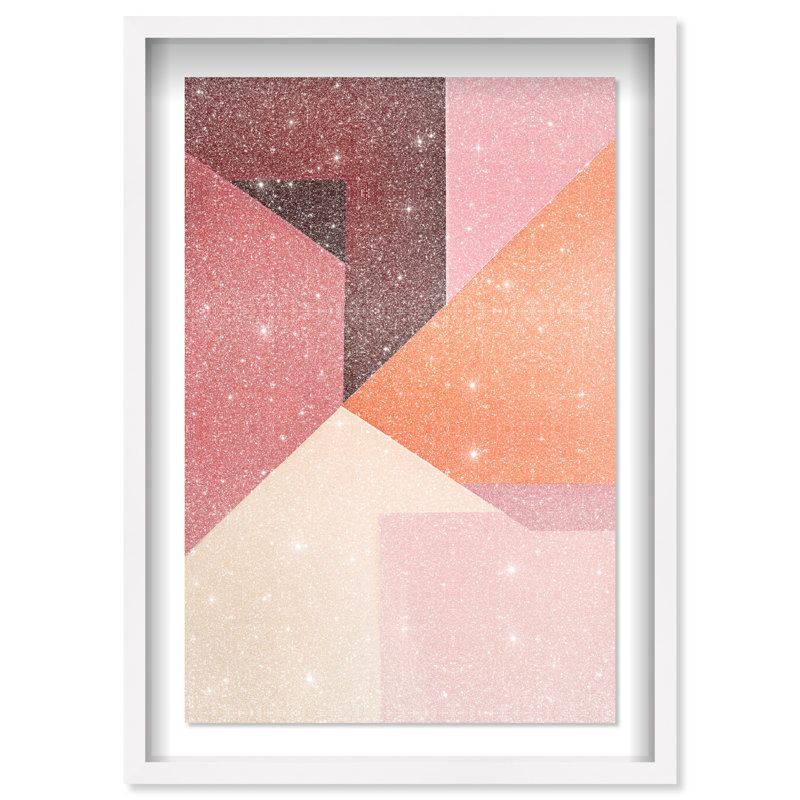 Berry Juice Shadowbox Abstract Print by Oliver Gal, Black Frame, 10 x 15, 46.5"H x 31.5"W, White Frame
