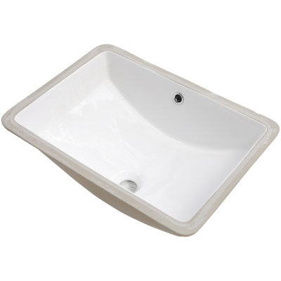 Lavabo de lavabo en céramique Pure White