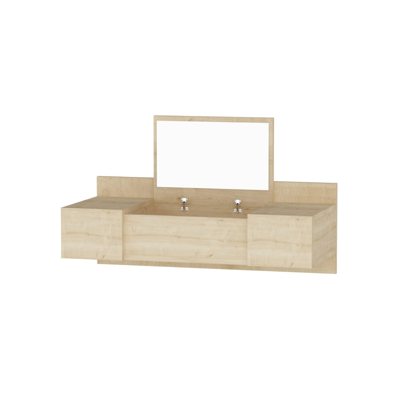 Amaia Dressing Table with Mirror, Natural