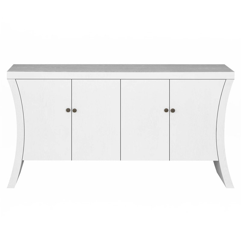 Buffet industriel 4 portes, Blanc