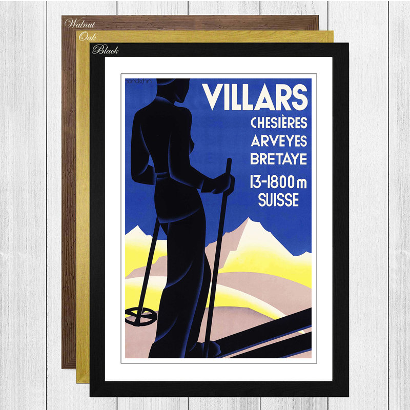 Single Picture Frame Print, Black