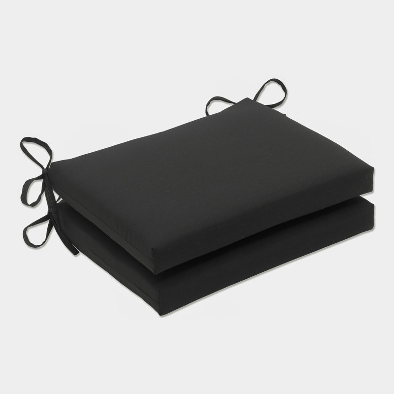 Coussin de chaise Amarina, Noir