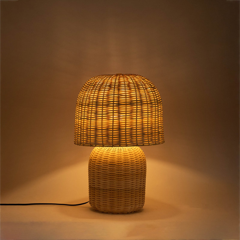 Lampe de table en rotin Nomad, Naturel