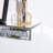 2PCS 48" & 60" Mirrored Glass Display Floating Shelves Set Crushed Diamond Home Decor