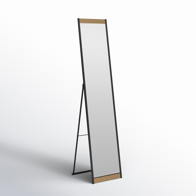 Miroir pleine longueur Morrell, Naturel / Noir