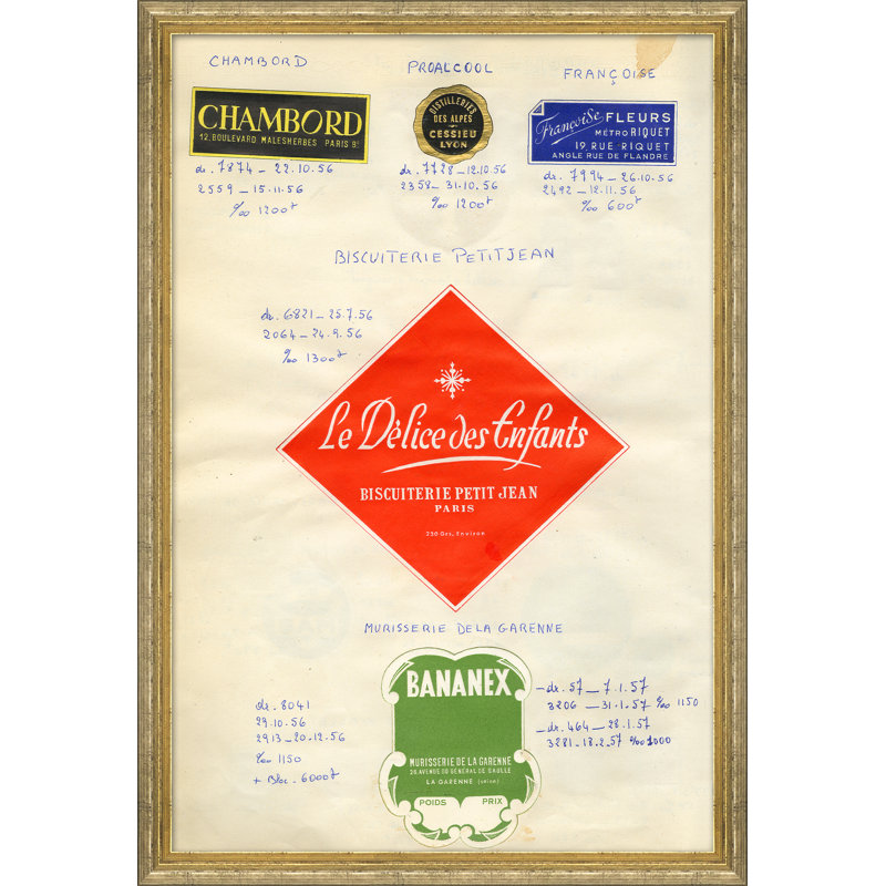 «Apothecary Labels», reproduction d'impression encadrée