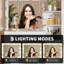 Bureau de maquillage avec 3 modes d'éclairage couleur et 5 tiroirs-1654759589