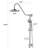 Shower System with Rain Shower and Handheld Shower