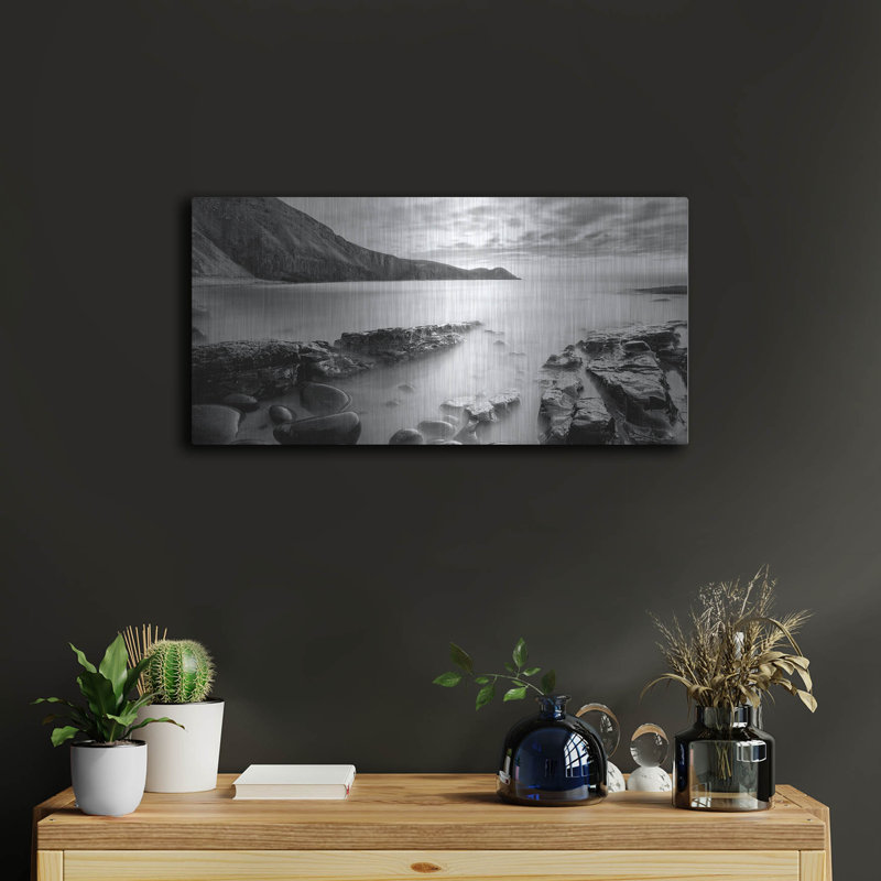 «Rocks 1» par Photoinc Studio, art mural en métal, H 12 po x l 24 po