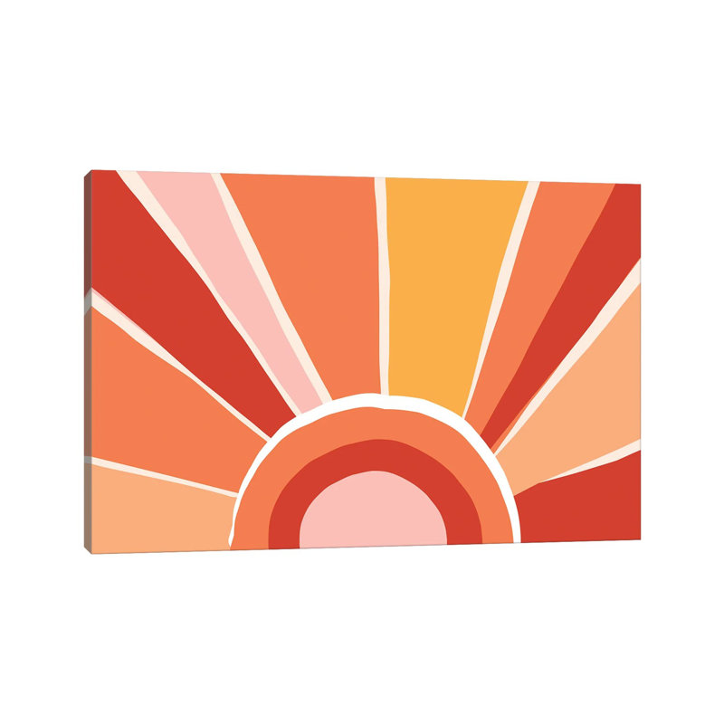 «Retro Sunshine I» par Dominique Vari - impression sur toile tendue, H 8 po x l 12 po x P 0,75 po