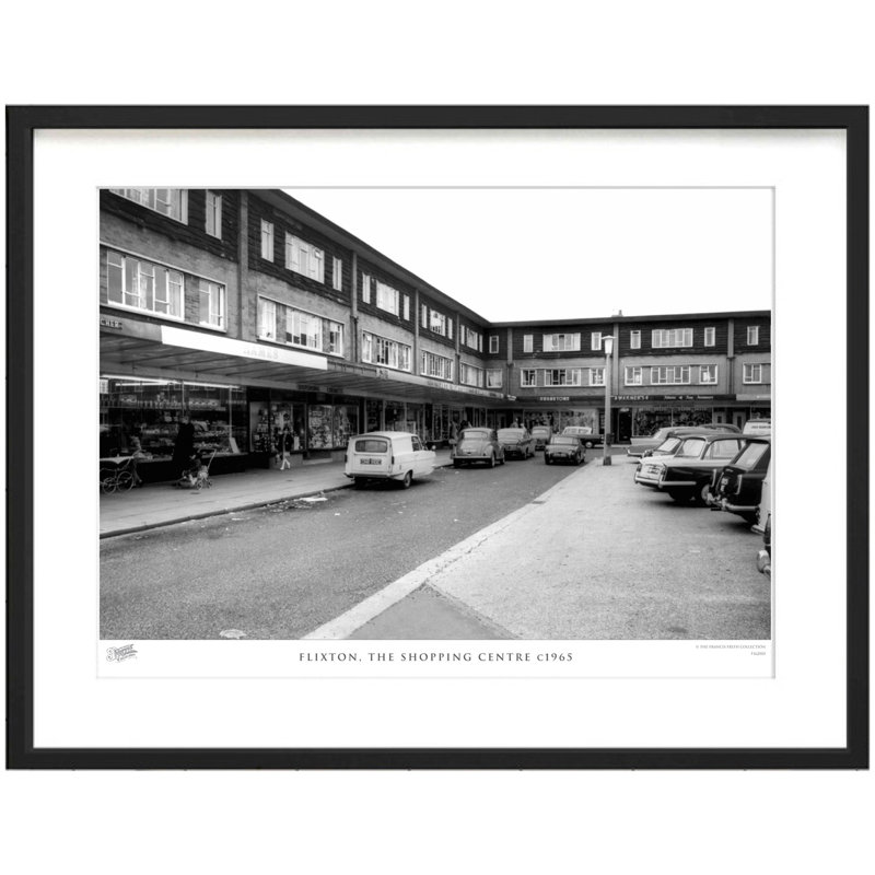 Flixton, The Shopping Centre C1965 by Francis Frith - Single Picture Frame Print, 60cm H x 80cm W x 2.3cm D