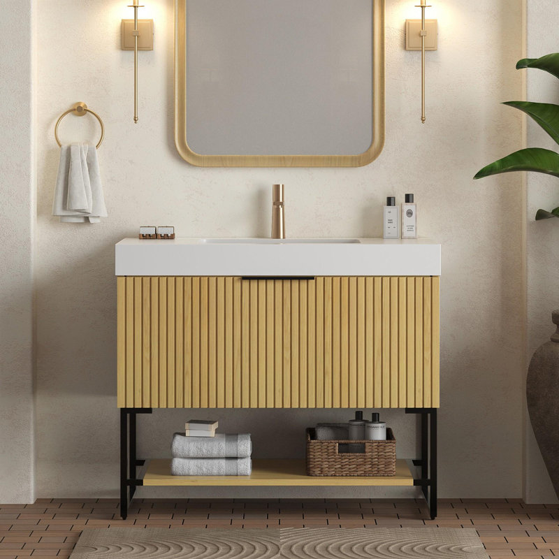 Meuble-lavabo simple 36 po avec lavabo, 36"