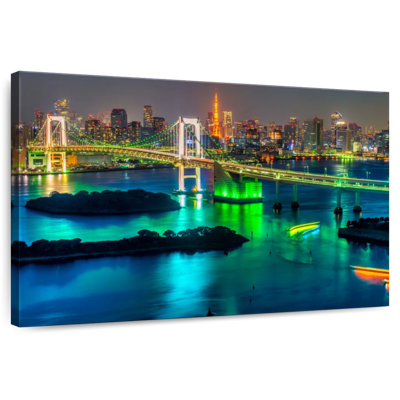 Lilie, arc-en-ciel, pont, tokyo, horizon