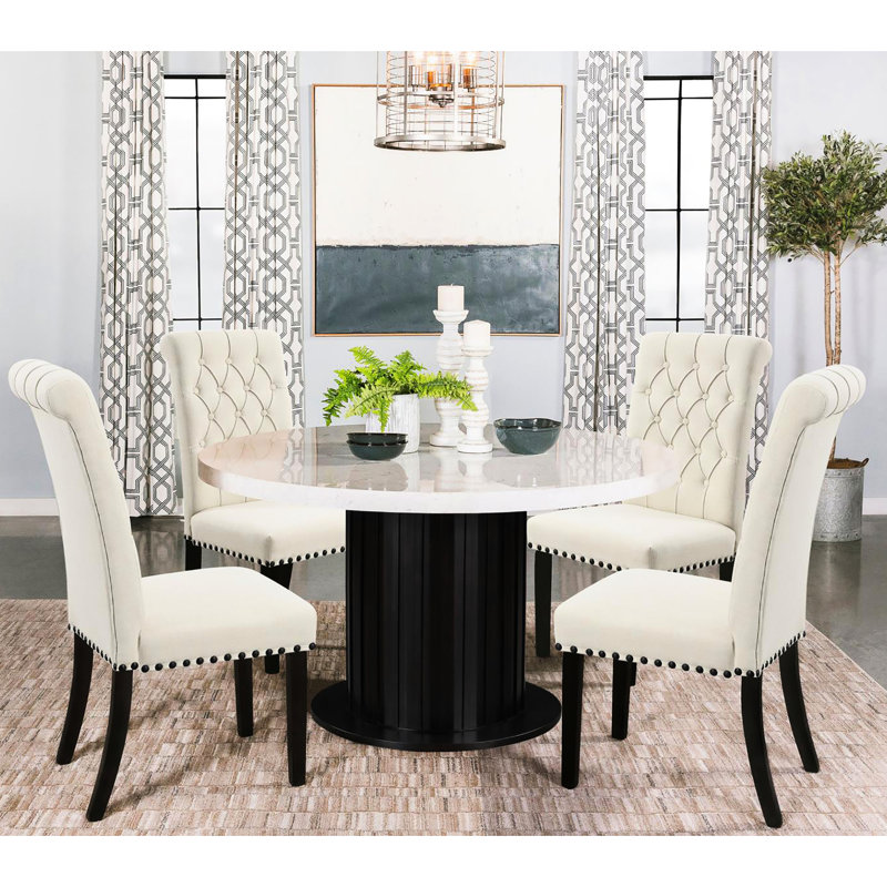 De 2 chaises d'appoint beiges - housse en tissu de lin, rembourrage en mousse, pieds de couleur rustique pour la vie et le bureau (2) rembourrés, rembourrés, pour la maison
