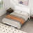 Deeb Luxury Corduroy Upholstered Platform Bed Frame - Modern Wingback Design,No Box Spring Needed, Noise-Free-1911900083-2001620277