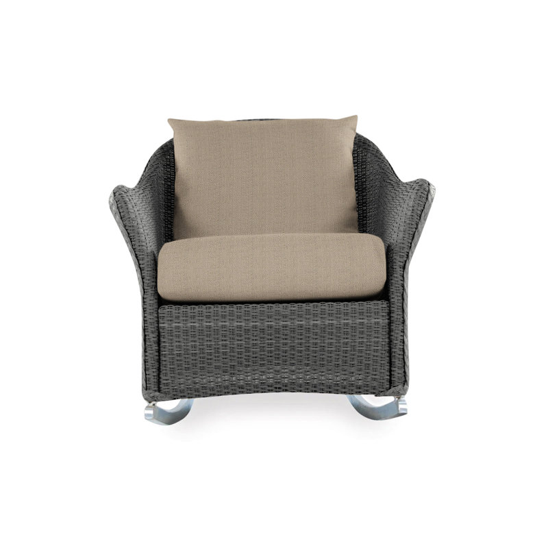 Weekend Retreat Outdoor Rocker Chair, Callen Driftwood, Mink