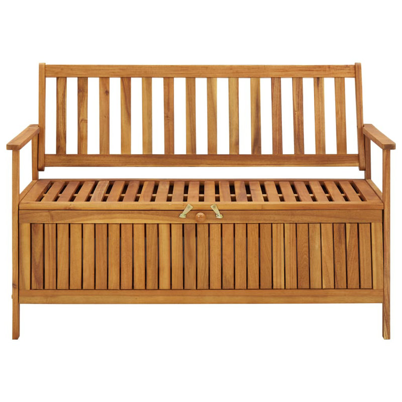 Bubba Solid Wood Outdoor Bench, 84cm H x 120cm W x 63cm D