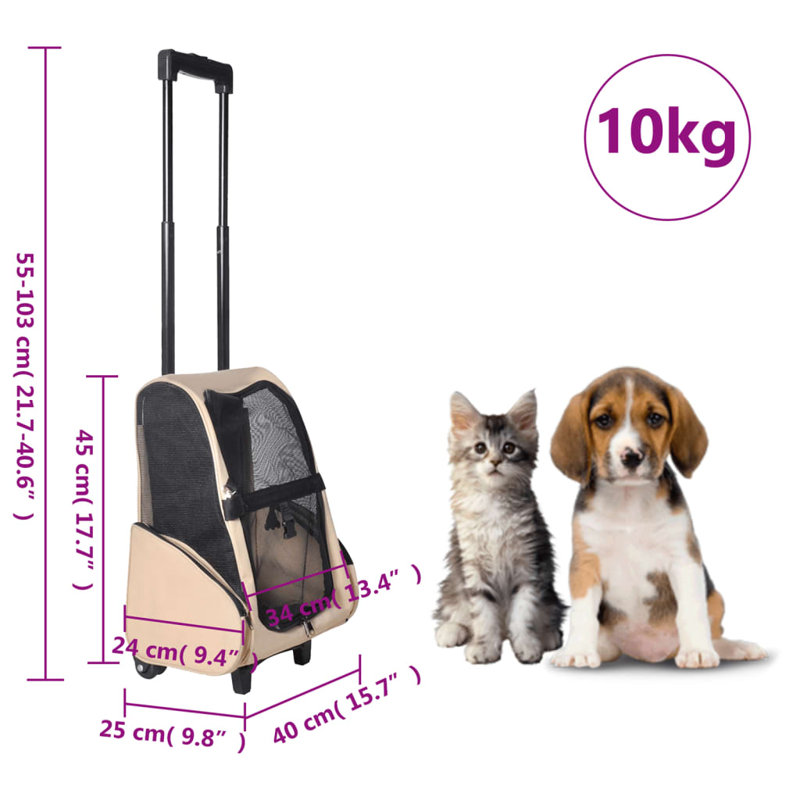 Francine Pet Carrier, Beige