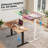 Electric Height Adjustable Standing Desk Frame With Memory Control Panel, Ergonomic Sit Stand Workstation Base For Home And Office
