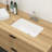 Rectangular White Ceramic Undermount Bathroom Sink 21x13 Inches, Modern Classic Design, Stain European Inspired Easy To Maintain
