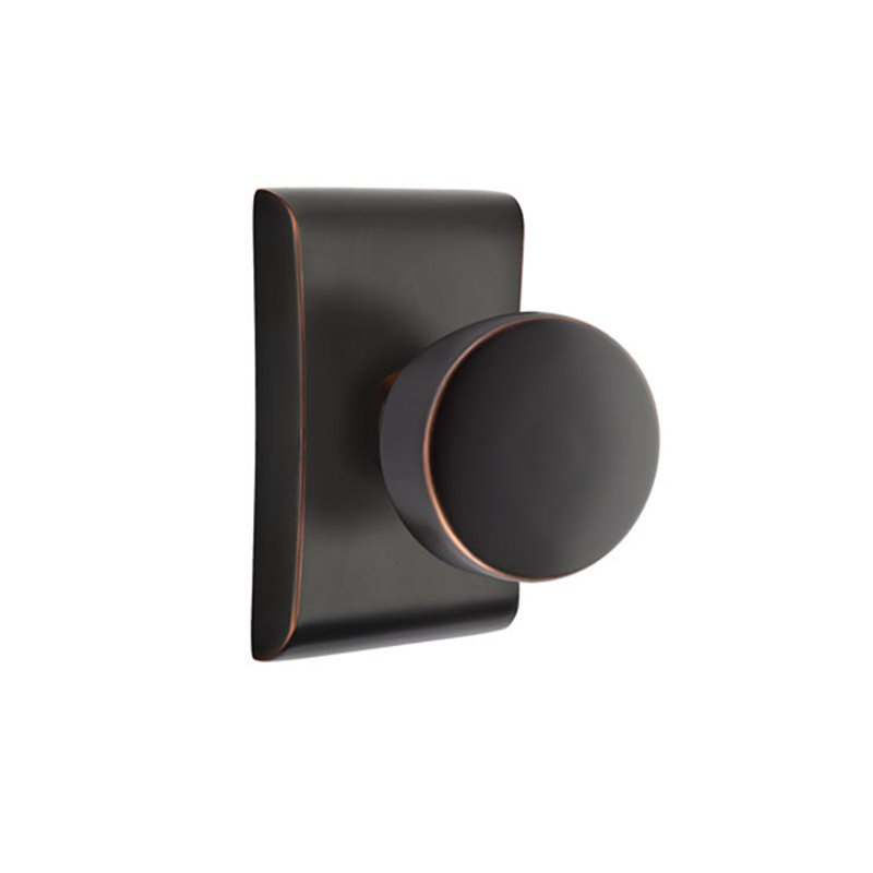Double Dummy Laurent Knob with Neos Rose, Oil Rubbed Bronze