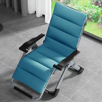 Halback Zero Gravity Chair, Folding Reclining Lounge Chair with Cushion, Headrest Support 400lbs