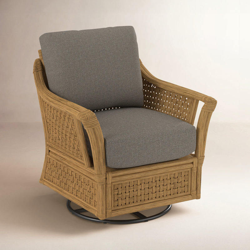 Boca Armchair, Honey, Gray Sugar Performance; 0863-84