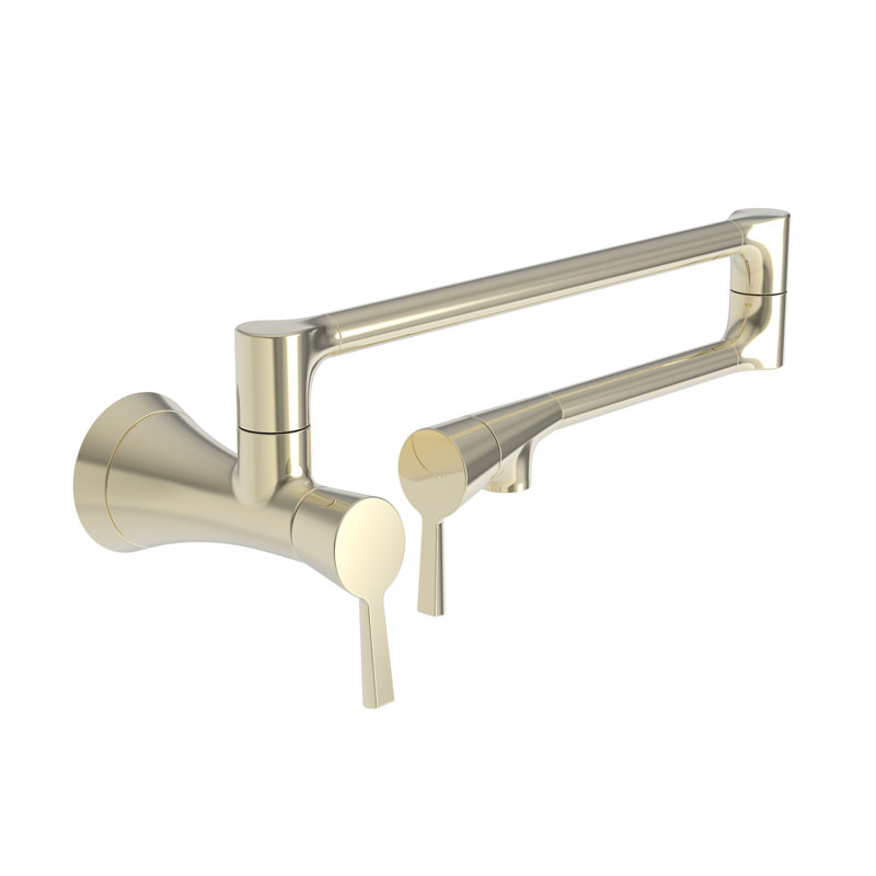 Vespera Wall Mount Pot Filler, French Gold (PVD)