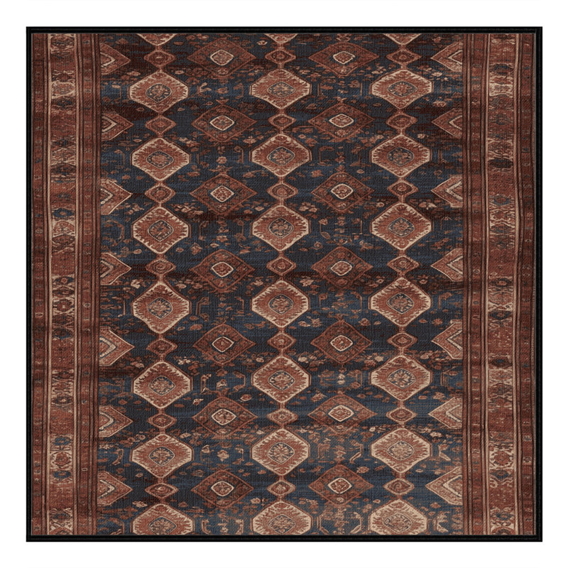 Tapis brun lavable à la machine, Carré 4 pi