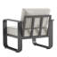 Fauteuil club d'extérieur en aluminium avec coussins-1176461684