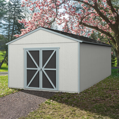 Astoria Wood Storage Shed, 12 ft. W x 24 ft. D, With Floor (Professional Installation)