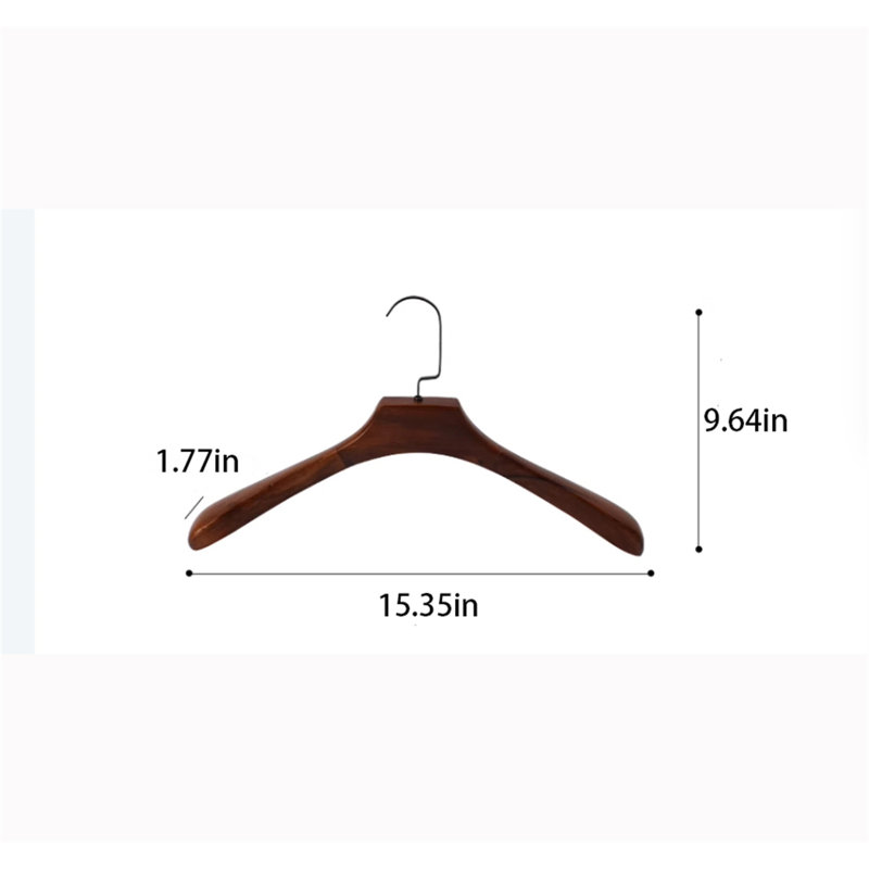 Solid wood women's clothes hanger, 15
