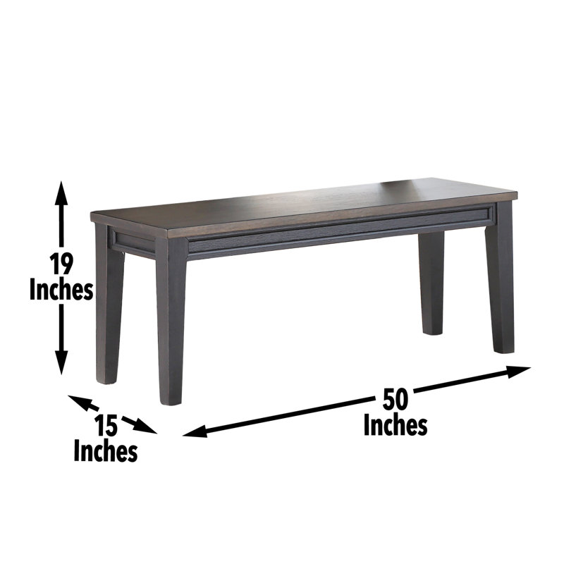 Ensemble de salle à manger Demorian, 6 pièces: table, banc, 4 chaises