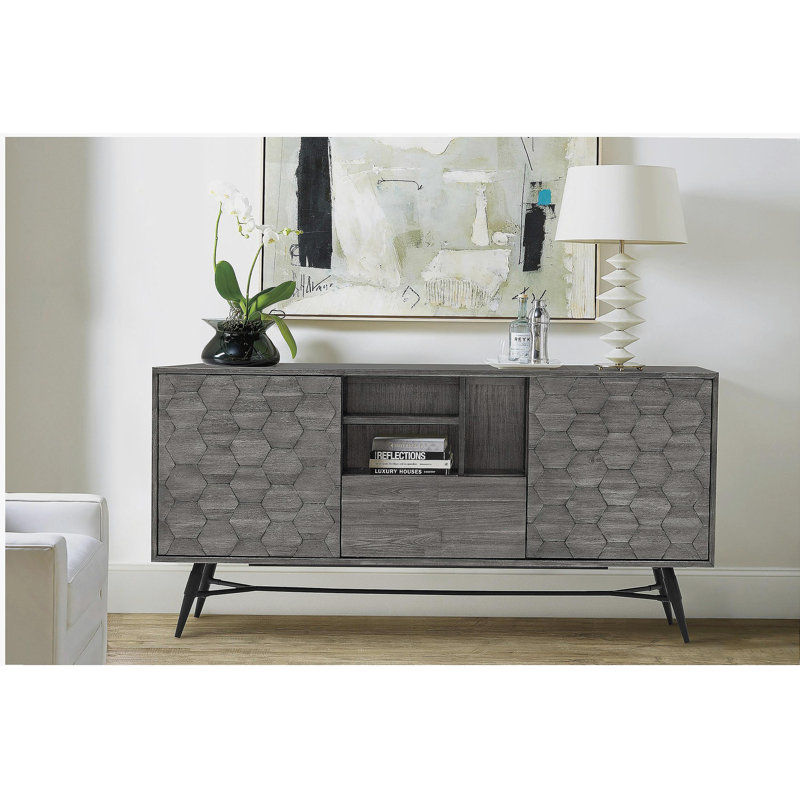 Buffet Makena en bois d'acacia gris