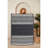 Elegant Cotton Area Rug, 5.9 x 9.2 Feet | 100% Cotton, 1200 GSM, Pile Height: 0.4 in, Total Thickness: 0.3 in | Antibacterial, Non-Slip PVC Underside, Machine Washable, Modern White, Grey & Black Design for Home Decor-112936436
