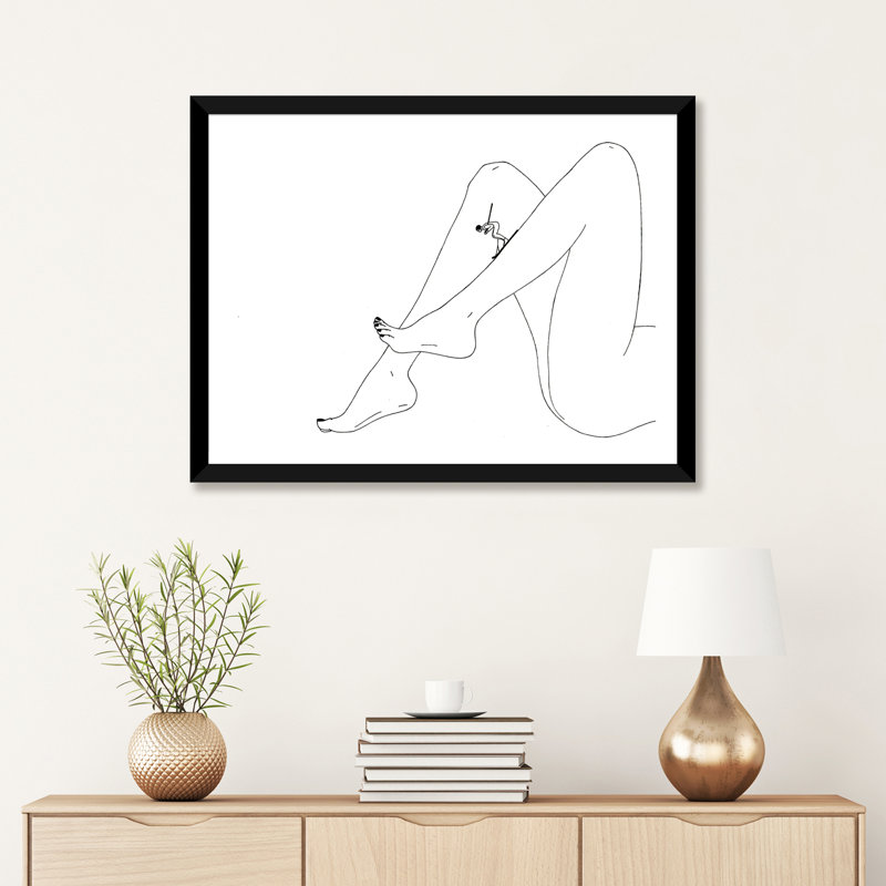 «Downhill», reproduction d'art, H 24 po x l 32 po x P 1 po, Papier noir