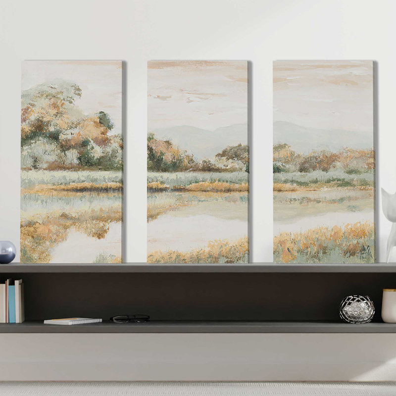 "Rio Lindo", reproduction sur toile 3 pièces, H 24 po x l 36 po x P 1 po