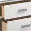 White 2 drawer bedside table