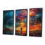 «Wanderer In Distant Urban Land - Space Paysages», ensemble d'art mural-790431776-790431781