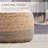 Teele 18" Wide Round Pouf Ottoman-2029109228
