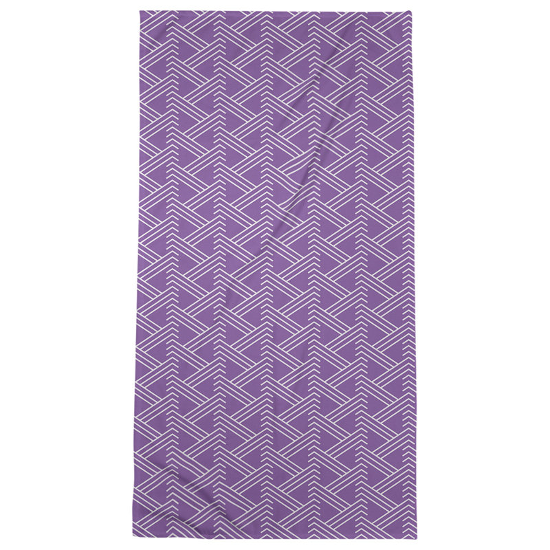 Jordao Beach Towel, Violet/White