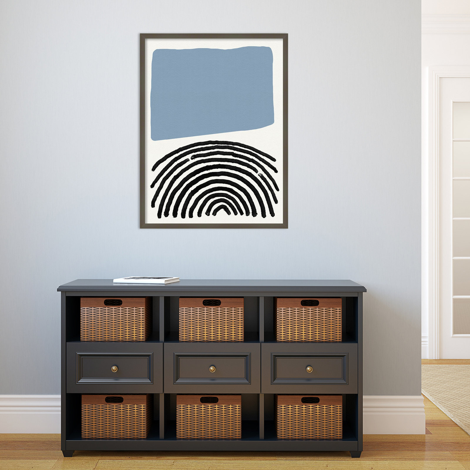 Good Vibes III by Jacob Green, Gray, 41" H x 31" W x 1" D
