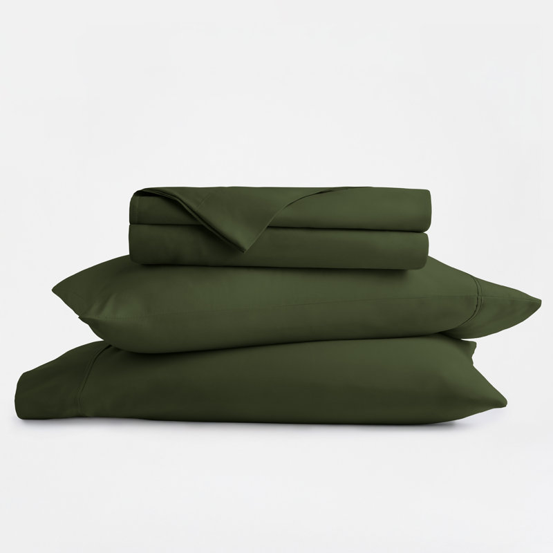Ensemble de draps des Fêtes, motif de Noël vert pin, literie pour très grand lit californien, Vert pin