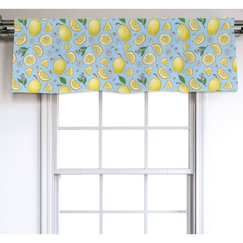 Sateen Ruffled Window Valance