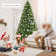 Sapin de Noël artificiel articulé de 1,8/2,3/2,7 m avec support en métal, 1346 branches-564032171