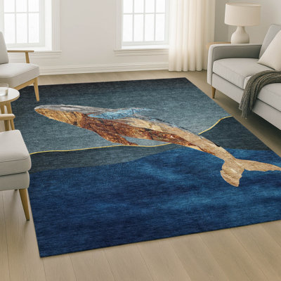 Premium Machine Washable Mayfield AMF2078 Coastal Rug