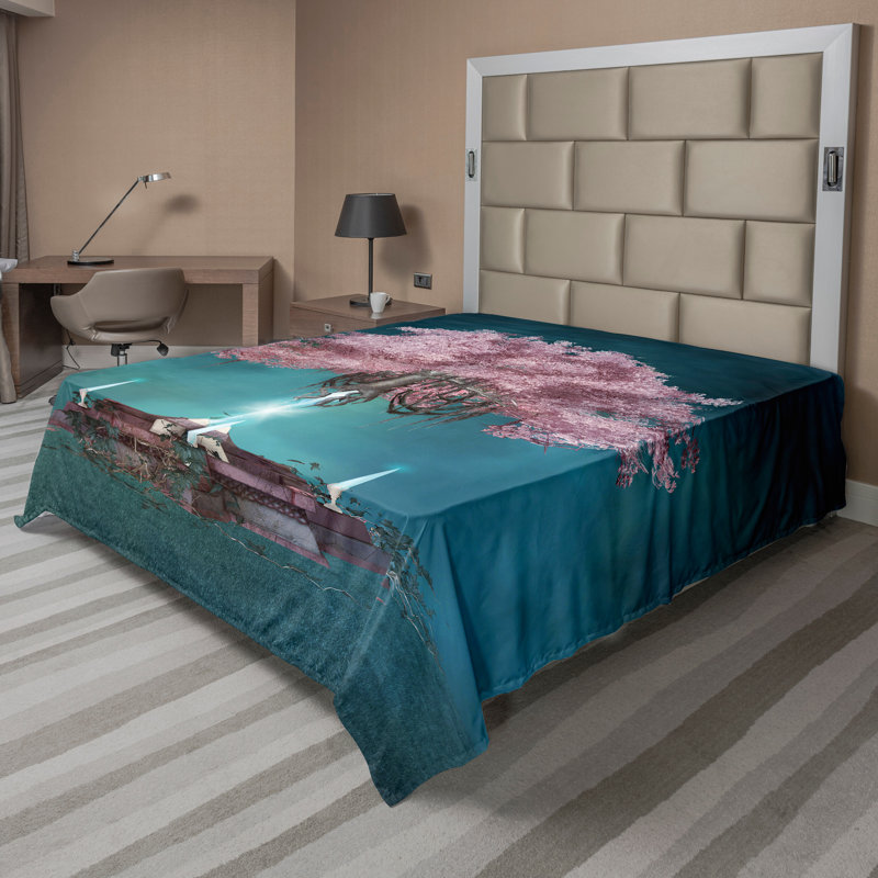 Drap plat Ambesonne, Drap plat pour très grand lit californien