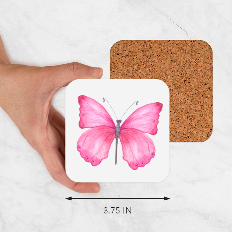 Dessous de verre papillon
