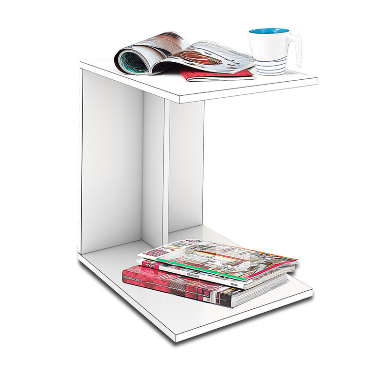 Adit Side Table, White